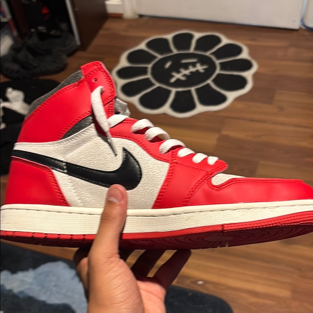 Jordan Sneakers Red and White